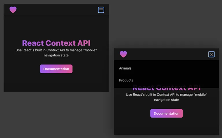 Header | Navigation states