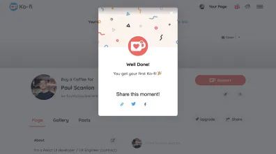 First Ever Donation