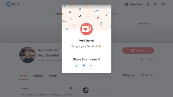 First Ever Donation