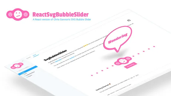 React SVG Bubble Slider